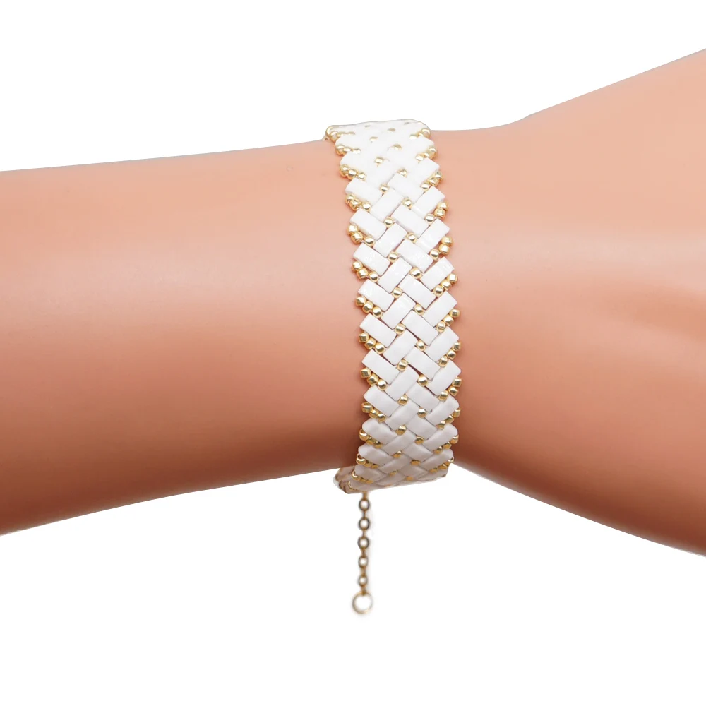 Go2boho MIYUKI Tila браслет из бисера для женщин ювелирные изделия Bileklik для мужчин Pulseira Mujer Роскошные браслеты Япония Импорт Tila нарукавная повязка