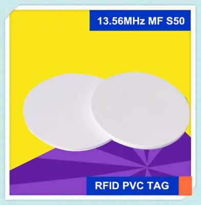 

RFID Proximity Control Entry Access 13.56MHz MF S50 Round tag card Φ25m(100pcs)