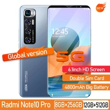 

New 2022 Original Global Version Note10 6.1-inch Smartphone 4800mAh Android Mobile Phone 8G+256G Supports Google HD Screen 5G