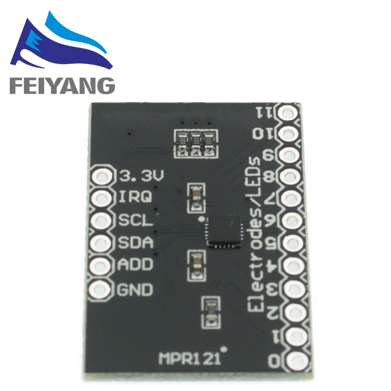 MPR121 Breakout V12 Kapazitives Berührungssensor-Controller-Modul I2C-Tastatur-Entwicklungsboard für Arduino – Detail 7