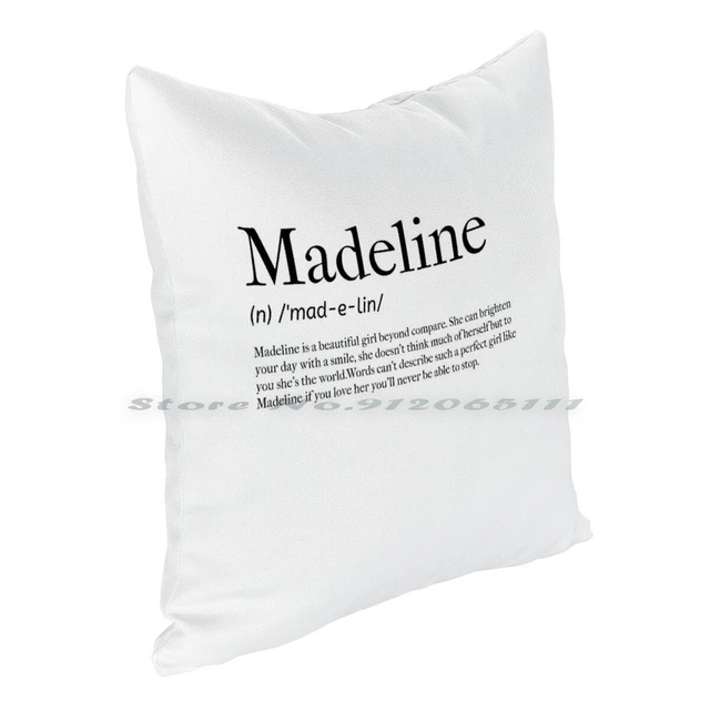 Madeline definição fronha lance fronha capa de algodão linho linho  significado definição moderno na moda inteligente minimalista bonito -  AliExpress