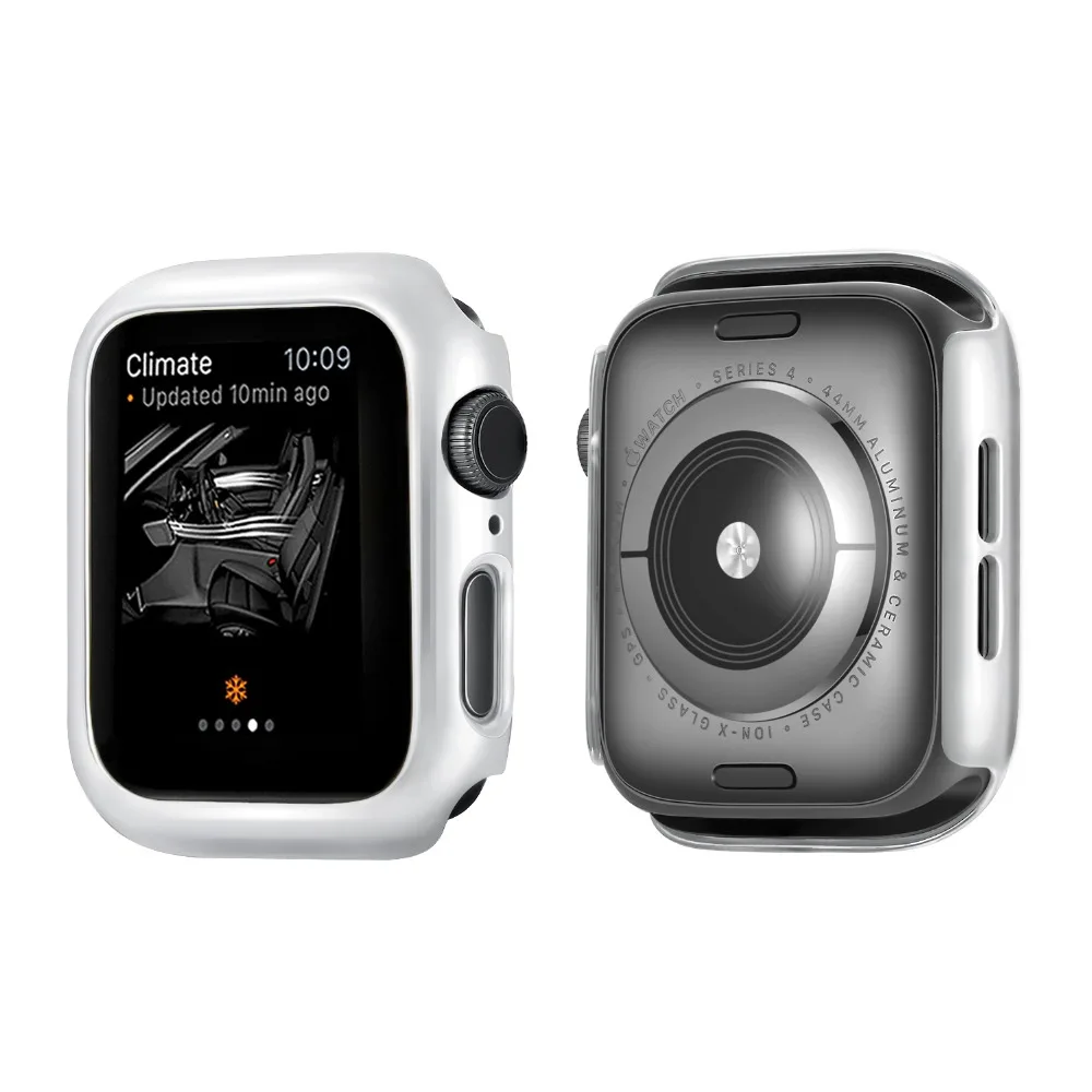 Защитный чехол для Apple Watch, версии 5/4/3/2/1 40 мм 44 мм пластиковая рама ПК чехол s для наручных часов iWatch, версия 3, 2, 42 мм, 38 мм