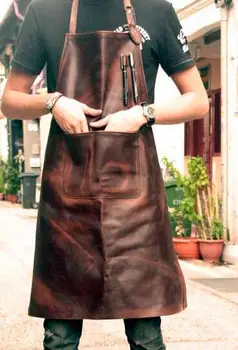 

Fashion Leather Apron, Coffee Maker, Painting, Men And Women, Customized Logo