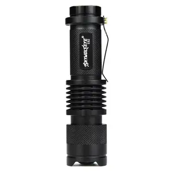 

Mini Zoomable Flashlight Torch 300LM Aluminum alloy Portable Small Flashlight Lamp