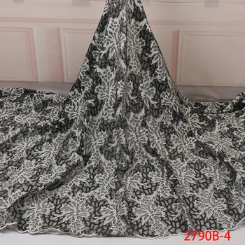 

Latest African Organza Lace Fabrics with Beads and Stones 2019 High Quality French Sequins Lace Fabric for Dress AMY2790B