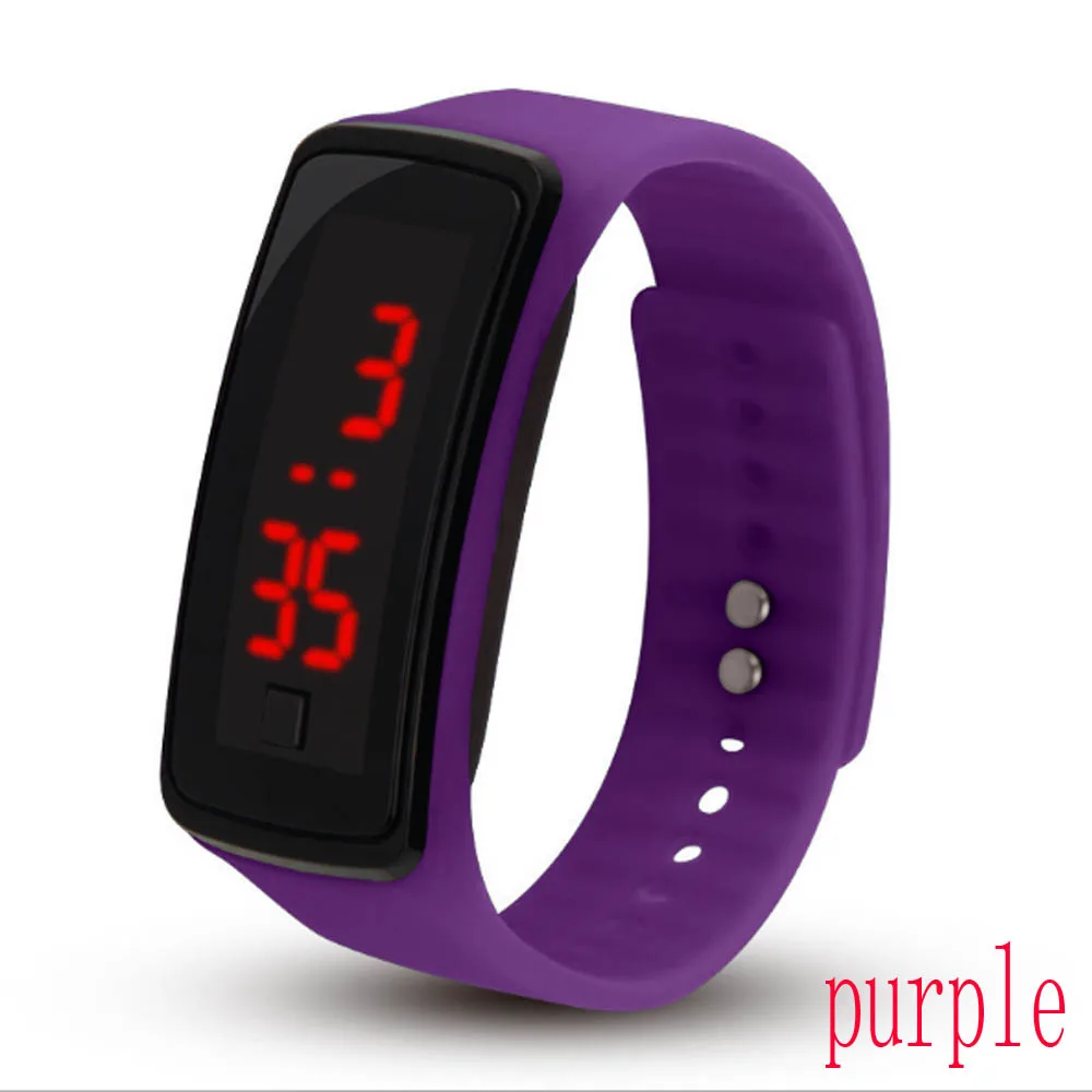 purple 50 шт часы детские Студенческие наручные часы - Цвет: purple