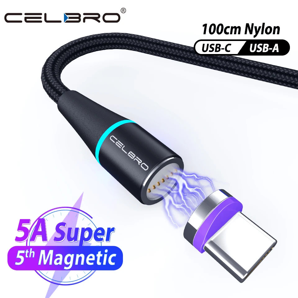 5А Магнитный кабель Micro Usb type C супер зарядный телефонный кабель 3 в 1 UsbC магнит зарядное устройство Кабо Для huawei mate 30 20 P30 Xiaomi 9 8