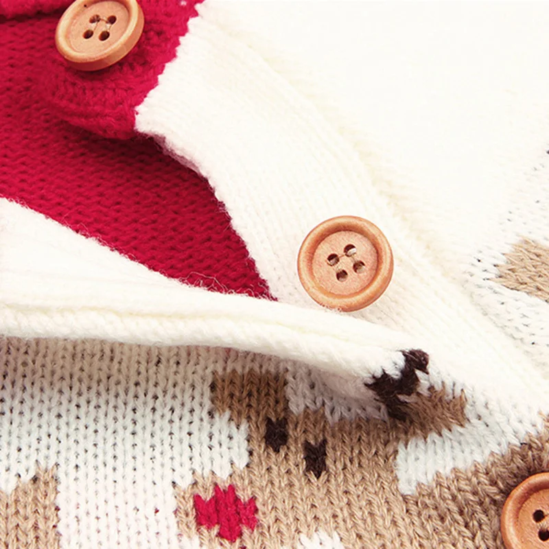 Baby Boy Girl Sweater Toddler Christmas Winter Pullover Knit Clothes Kids Warm Cartoon Deer New Year Outfits Casual Sweaters (3)