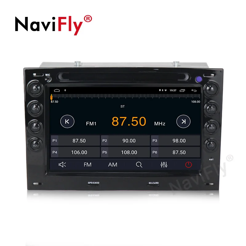 Top NaviFly Android 9.1 car multimedia player 2+32G for Renault Megane2 2003-2010 Autoradio GPS Navigation WIFI BT 4 Core Double Din 3