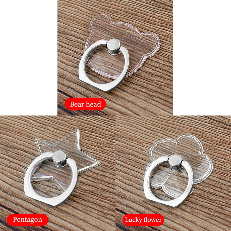 cell phone stand for desk Universal Stent Mobile Phone Holder Stand Finger Ring Magnetic For cute Cell Smart Phone Transparent holder for iphone XS MAX 8 iphone holder for tripod