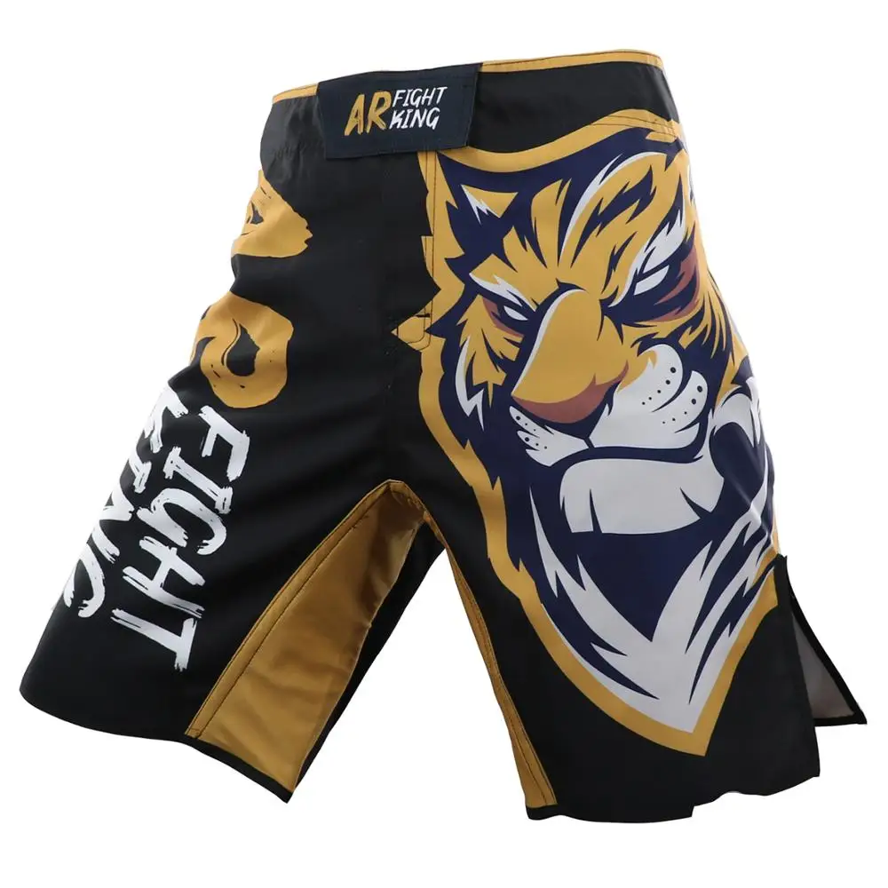 

Tiger Fight Shorts MMA Fitness Sanda Martial Arts Martial Arts Fight for Men's Stretch Boxing Trunks Sports Shorts with Pocket