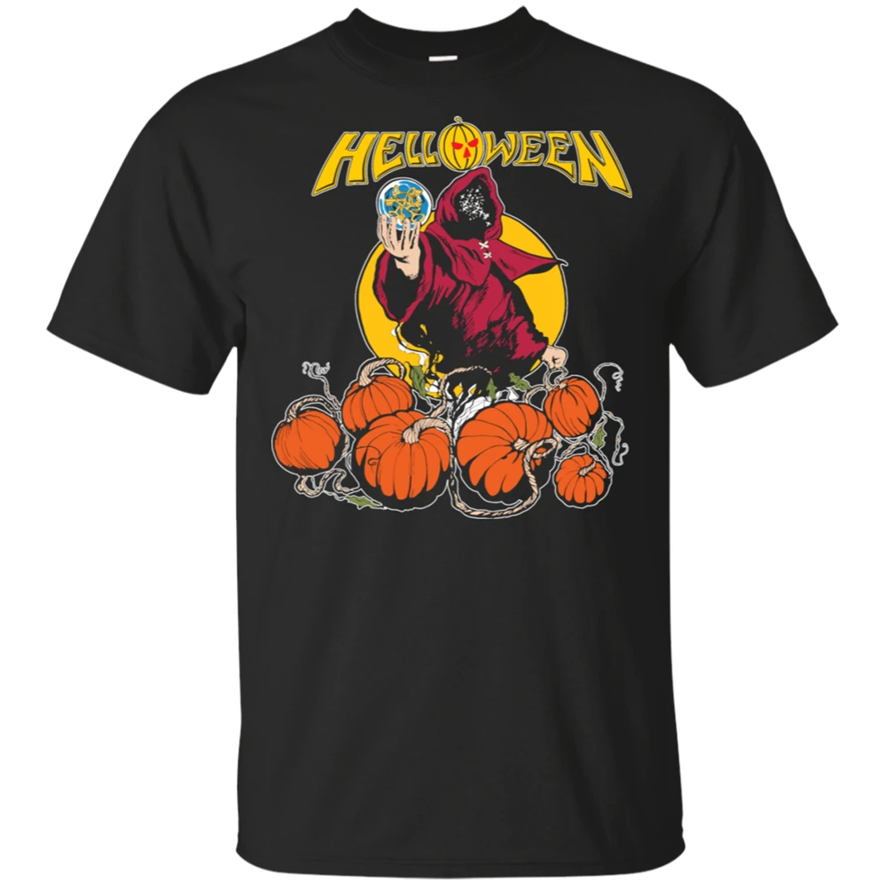 Hellowen Band Винтажная Футболка мужская черная S-3Xl подарки 2019 день Хэллоуина Унисекс
