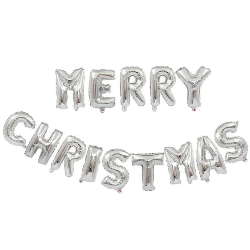 Вечерние шар 16 дюймов "merry christmas" письмо воздушный шар костюм для фоне рисунка «Счастливого Рождества» вечерние Год Вечерние DIY Decortion поставки