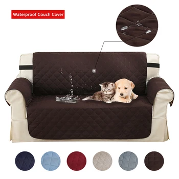 

1PCS Waterproof Sofa Cushion For Living Room Urine-proof Pet Couch Cover For Seasons Universal Non-slip Solid Color Sofa Cover