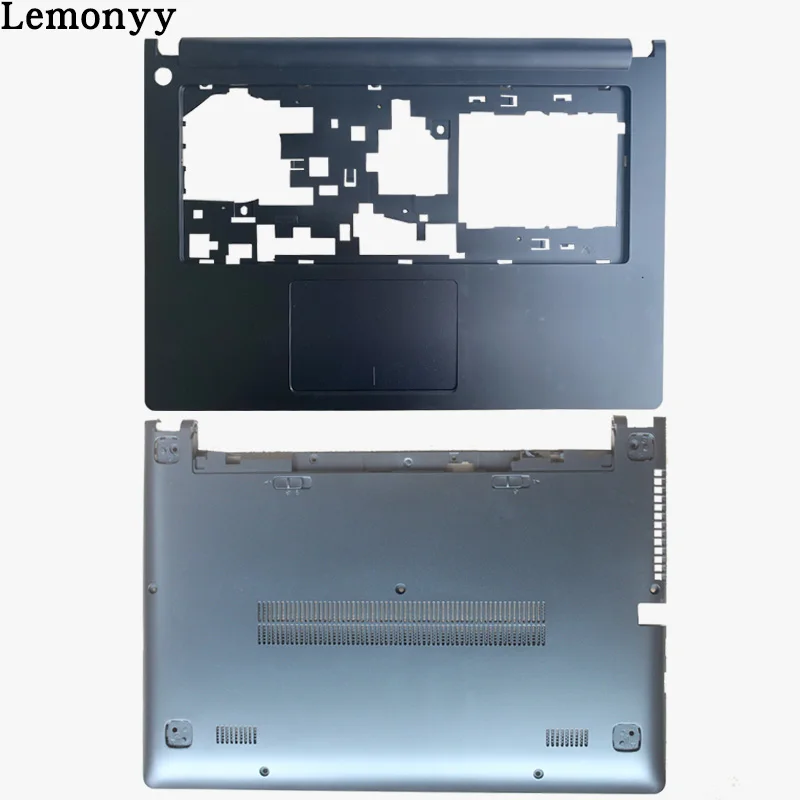 Черный цвет для lenovo Ideapad S400 S405 S410 S415 C оболочка Упор для рук крышка/D оболочка нижний чехол - Цвет: black C and D shell