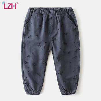 

LZH Boys Harem Pants 2020 New Childrens Clothing Autumn Winter Boys Cartoon Printing Sports Trousers Kids Loose Casual Pants