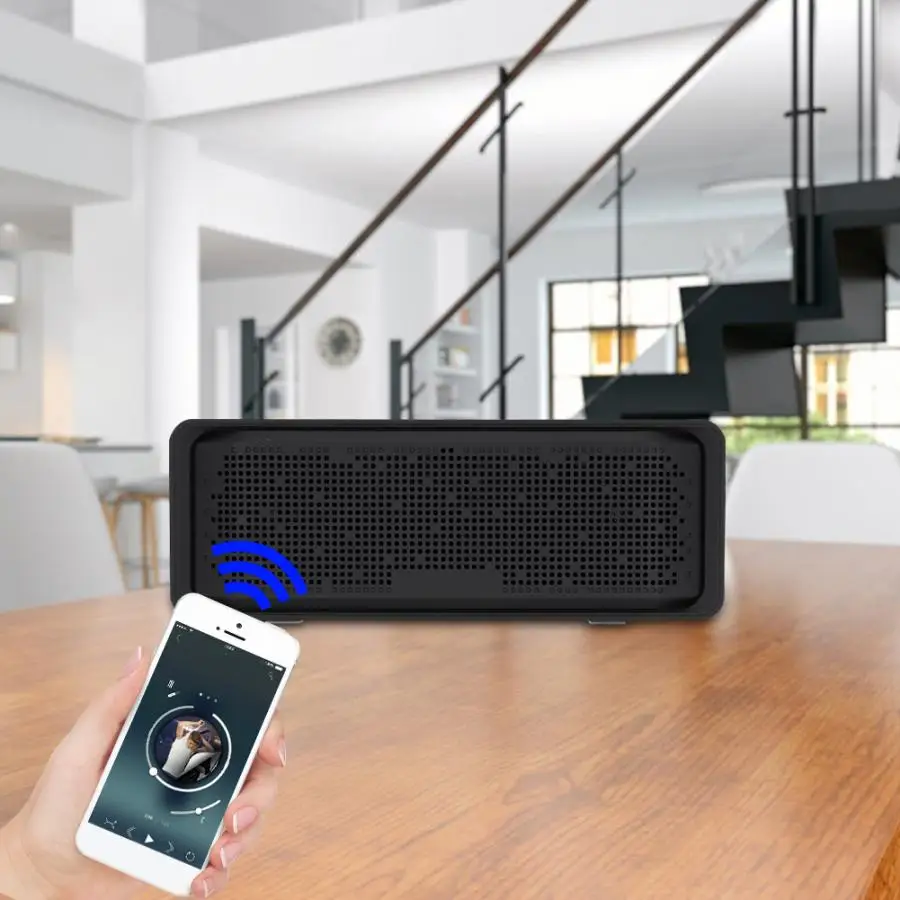 Портативный динамик Портативный HIFI беспроводной стерео бас Bluetooth 5,0 динамик со встроенным микрофоном для iOS/Android/Windows bluetooth