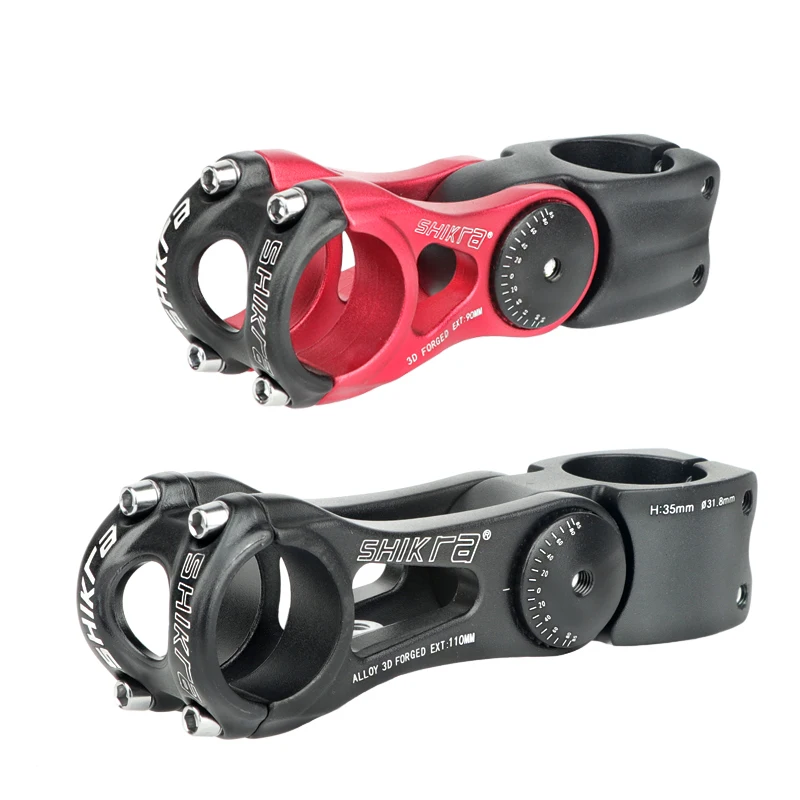 SHIKRA SK01 Mtb Power bicycle stem Road Mountain Bike Table 90/110/145mm Rod Adjustable 31.8 25.4 Riser Negative