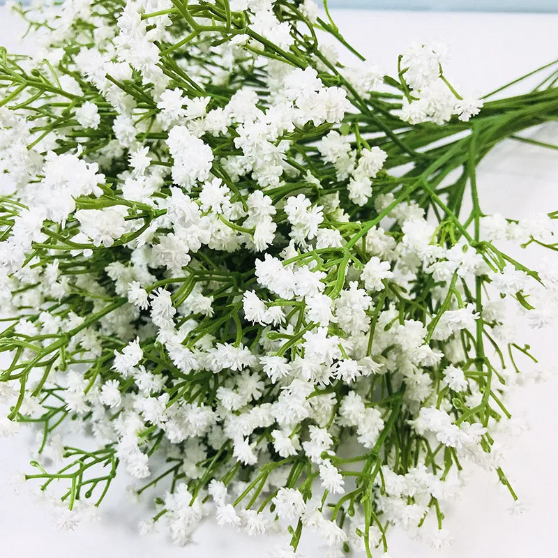 1 шт. белый цветок дыхания Искусственные Поддельные Gypsophila DIY Цветочные букеты композиция Свадебный домашний декор удерживающие цветы