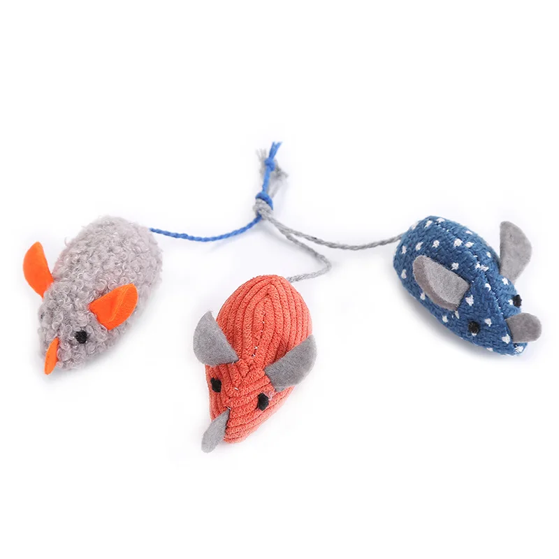 Plush Toy Cat Toy Little Mouse Cotton-filled Corduroy Toy