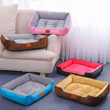 

Plush Dog Bed Mat Dog Kennel Soft Warm Cozy Bed for Small Medium Large Dog Winter House Cute Pet Supplies Dropshipping