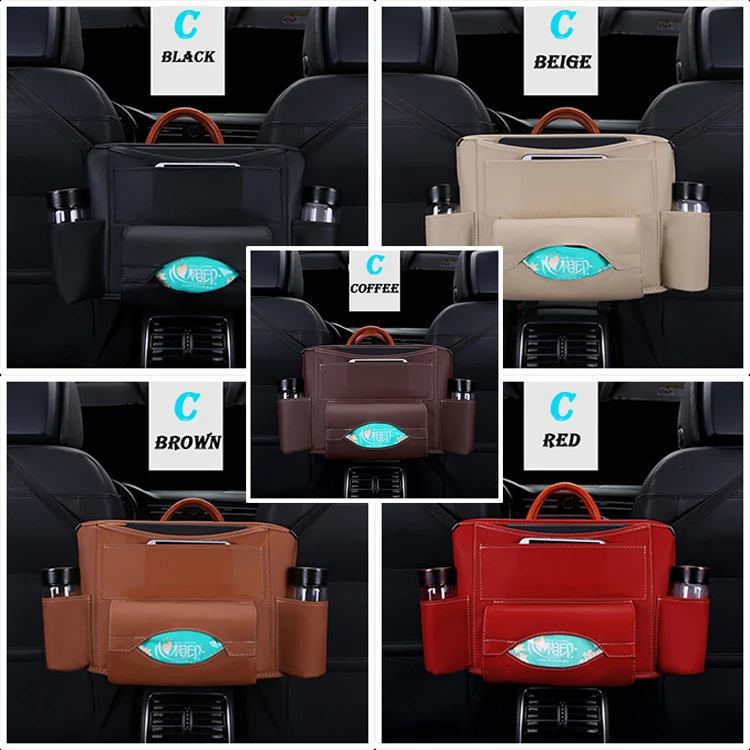 Кожаная сумка для хранения среднего сетчатого сиденья для Mini Cooper Chevrolet Cruze Aveo Lacetti Seat Ibiza Mazda 3 6 CX-5 CX 3 5