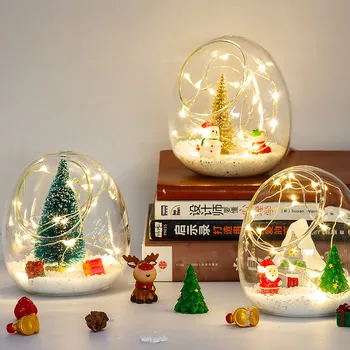 

New Year Tree / House Bedside Night Light Christmas Set Atmosphere Light Christmas Decoration Decoration USB Powered