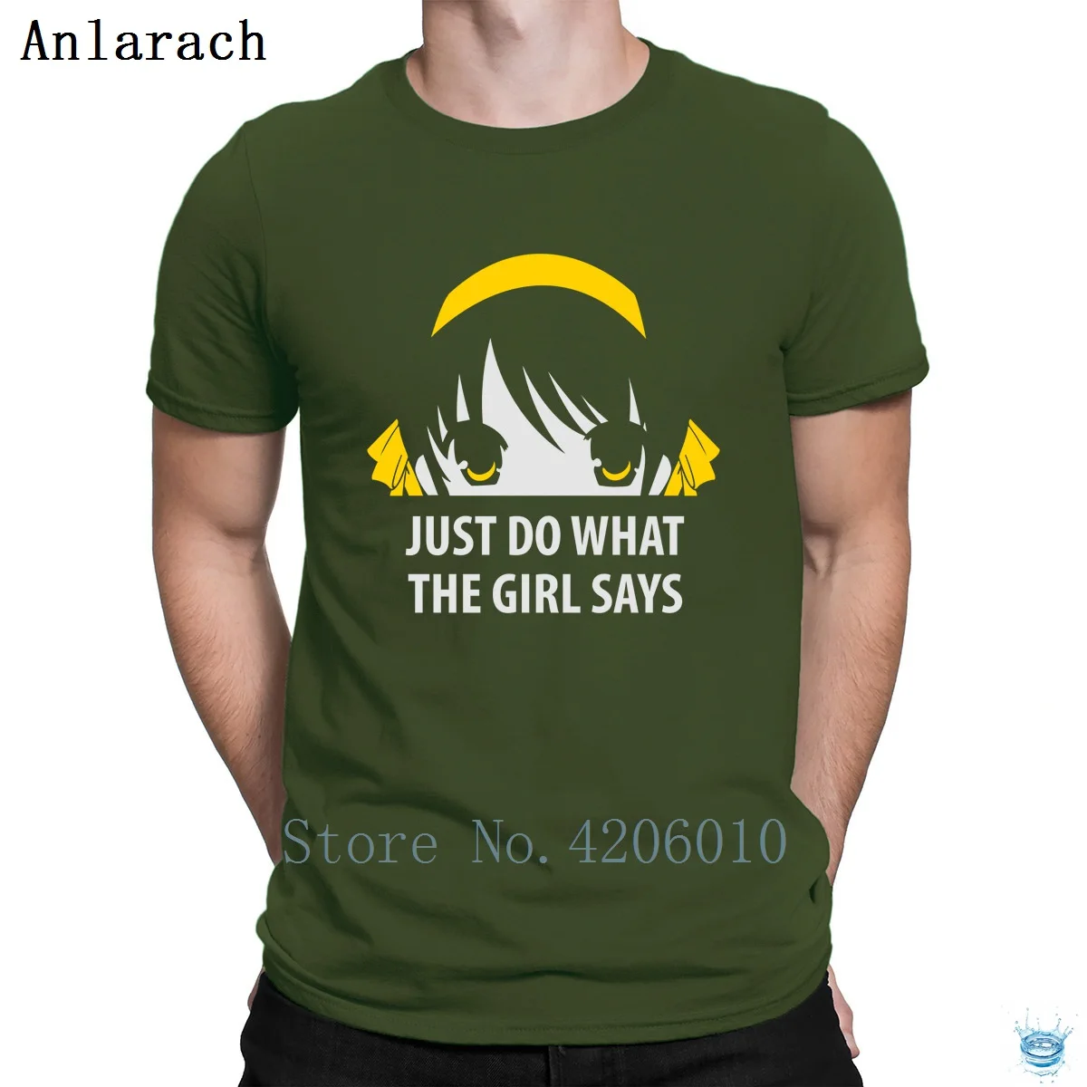 Футболка Suzumiya Haruhi Just Do What The Girl, натуральный дизайн, солнечный свет, Мужская футболка, высокое качество, высокое качество, приятный юмористический