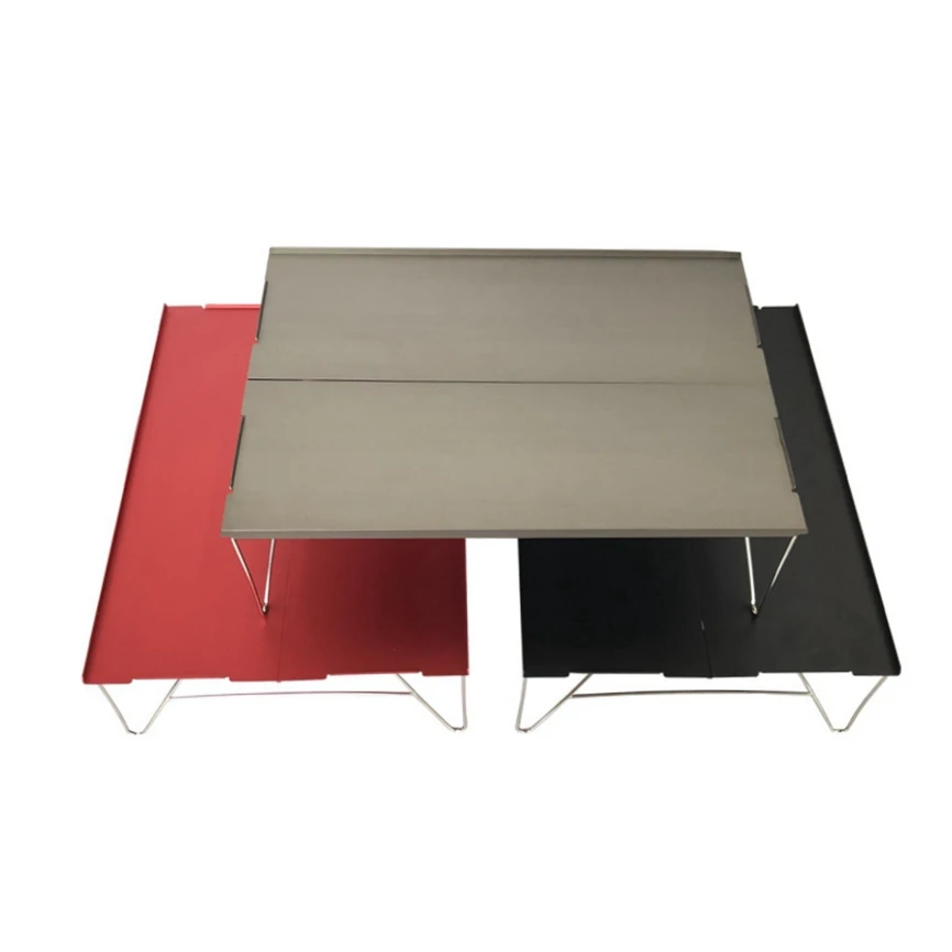 

AUTO Foldable Chair Aluminum Alloy Portable Desk Picnic Outdoor Light Weight Camping Hiking Table 5 Colors
