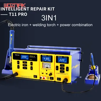 

MECHANIC 3in1 Multifunction Soldering Stations +Air gun + power supply for Smartphone repair Power combination package T11