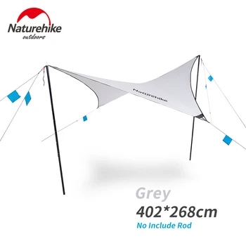 

NatureHike Outdoor Rain Tarp Anti-UV Sun Shelter Waterproof Camping Tarp Easy Set Up with Included Guy Lines & Rain Fly Stakes