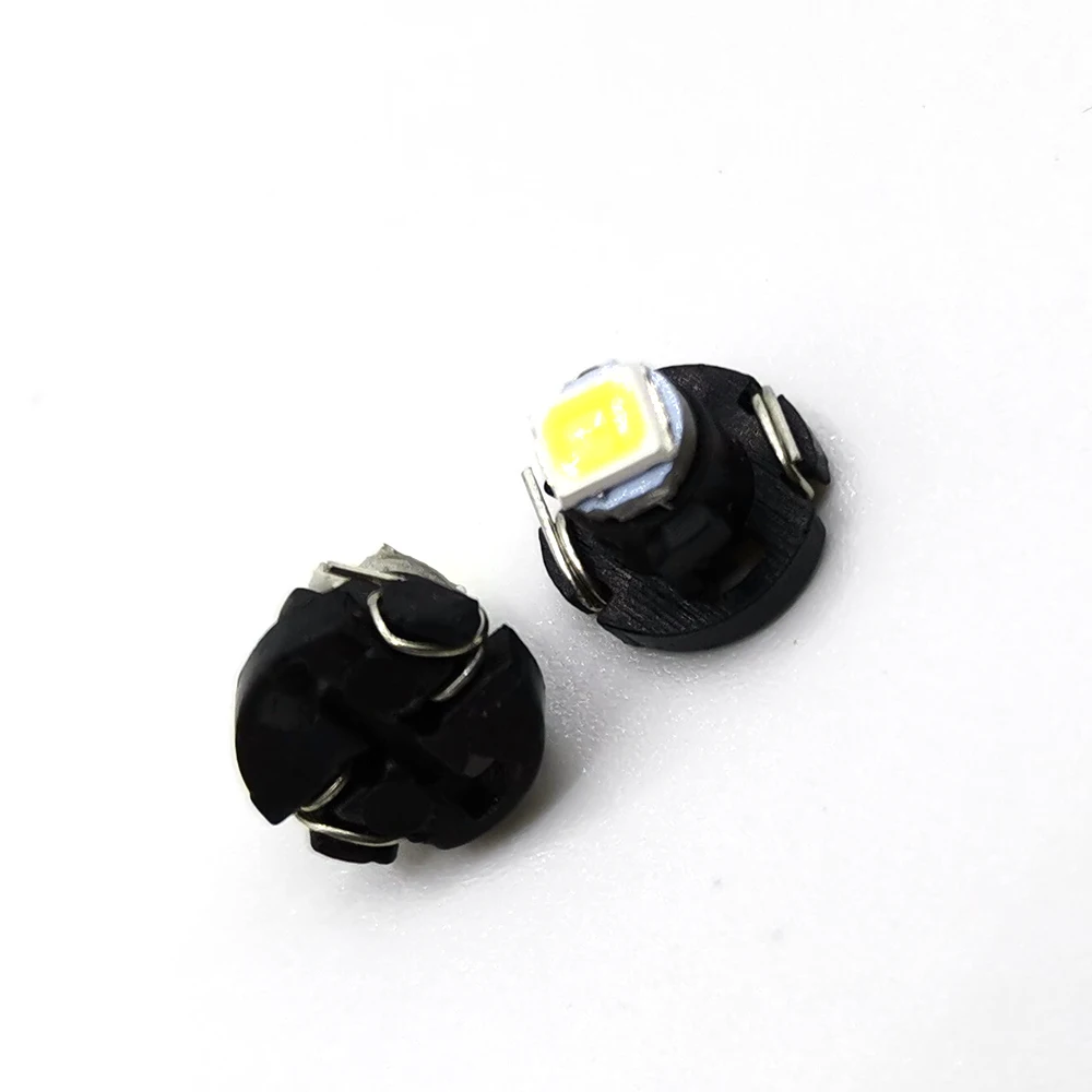 

4pcs T3 LED 3030 SMD Led Bulb Car Dashboard Warning Indicator Light Instrument Lamp Auto T4.2 T4.7 Indicator Light Bulb Lamp 12V
