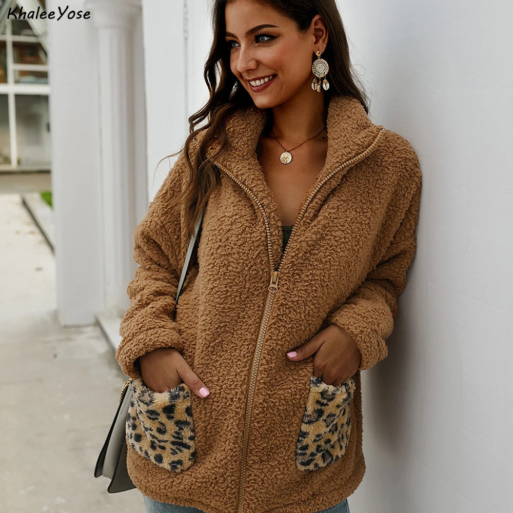 KHALEE YOSE Teddy Bear Coats Jackets 