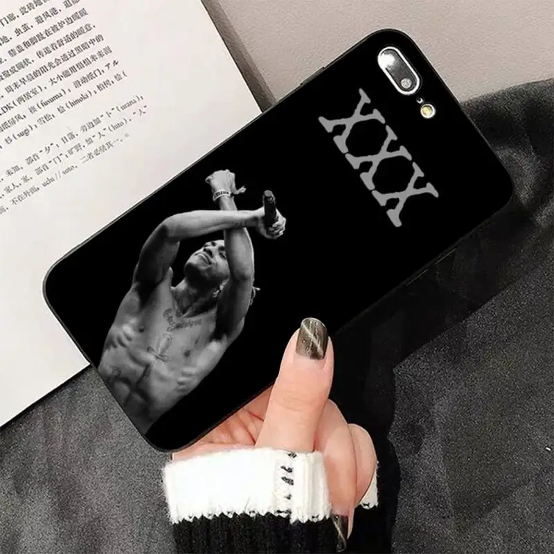 TOPLBPCS Rap Singer Xxxtentacion черный чехол для сотового телефона iPhone 8 7 6 6S Plus X 5S SE 2020 XR 11 12 pro XS