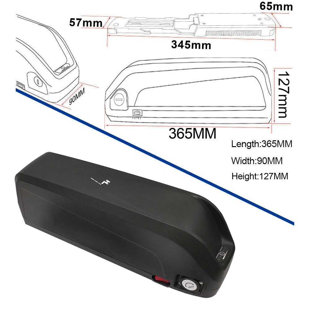 Аккумулятор для электровелосипеда 48 В 21 Ач с Samsung18650 Cell 30A BMS USB мотора 500 Вт 750 1000