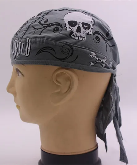Beauty Town Brand Spandex King's Durag Biker Head Wrap Skullcap Bandanna Doo Rag 