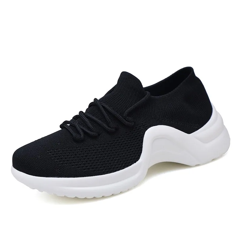 1188 black 45 Женская обувь для бега; женские кроссовки; обувь на платформе; кроссовки на шнуровке; дышащая Спортивная обувь; женская обувь; zapatillas Mujer - Цвет: 1188 black 45