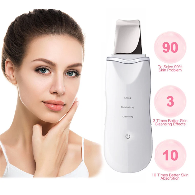 

Ultrasonic Skin Scrubber Face Cleanser Machine Skin Cleaner