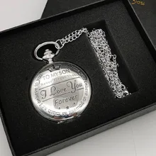 Изысканные для моего сына кварцевые карманные часы винтажные fob часы мужские Подвесные часы подарки на день рождения для мальчиков