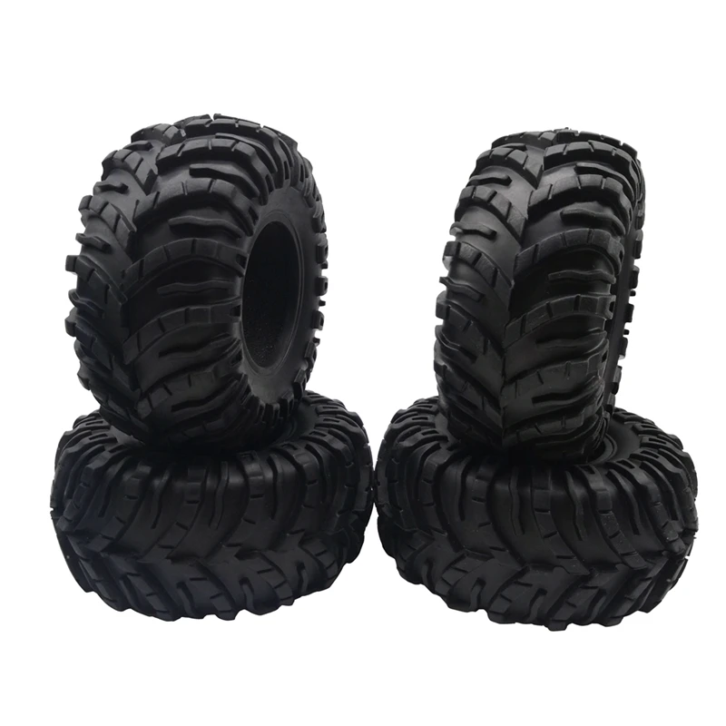 

4PCS 130mm 2.2inch Mud Grappler Rubber Tyre Wheel Tires for 1/10 RC Crawler Traxxas TRX4 TRX6 Axial SCX10 90046 Wraith