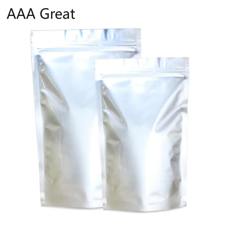 

AAA Great 500Pcs/Lot Mylar Foil Zip Lock Bags Resealable Party Food Tea Coffee Storage Pouch Aluminum Foil Stand Up Packing Bag