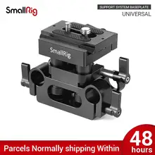 SmallRig DSLR kamera plakası kelepçe braketi evrensel 15mm ray destek sistemi hızlı bırakma ile Arca plaka yüksek ayarlanabilir 2272