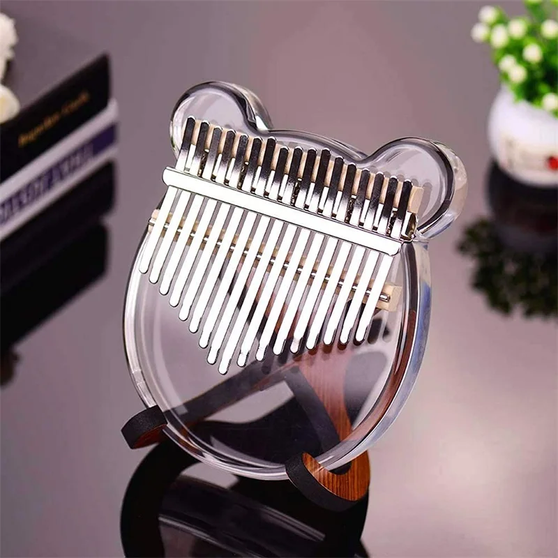 

Acrylic Kalimba thumb piano suitable for children and adults Transparent Kalimba 17key Kalimba song book finger piano instrument