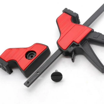 

2x Heavy Duty Woodwork Carpenter Cabinets Steel Bar F Clamp Quick Release 210mm