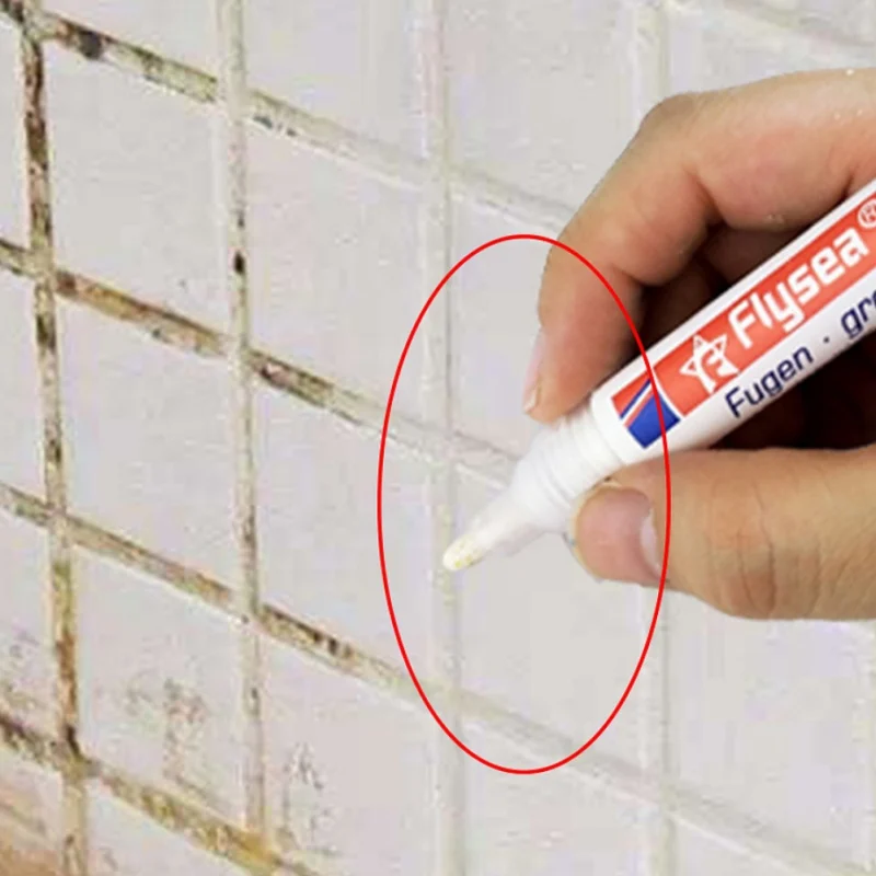 Waterproof Tile Gap Repair Color Pen White Tile Refill Grout Pen Mouldproof Filling Agents Wall Porcelain Bathroom Paint Cleaner