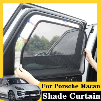 

For Porsche Macan 2014-2020 Turbo 3.6T with Performan 7Pcs card type magnetic car curtain sun shade car window shade car styling