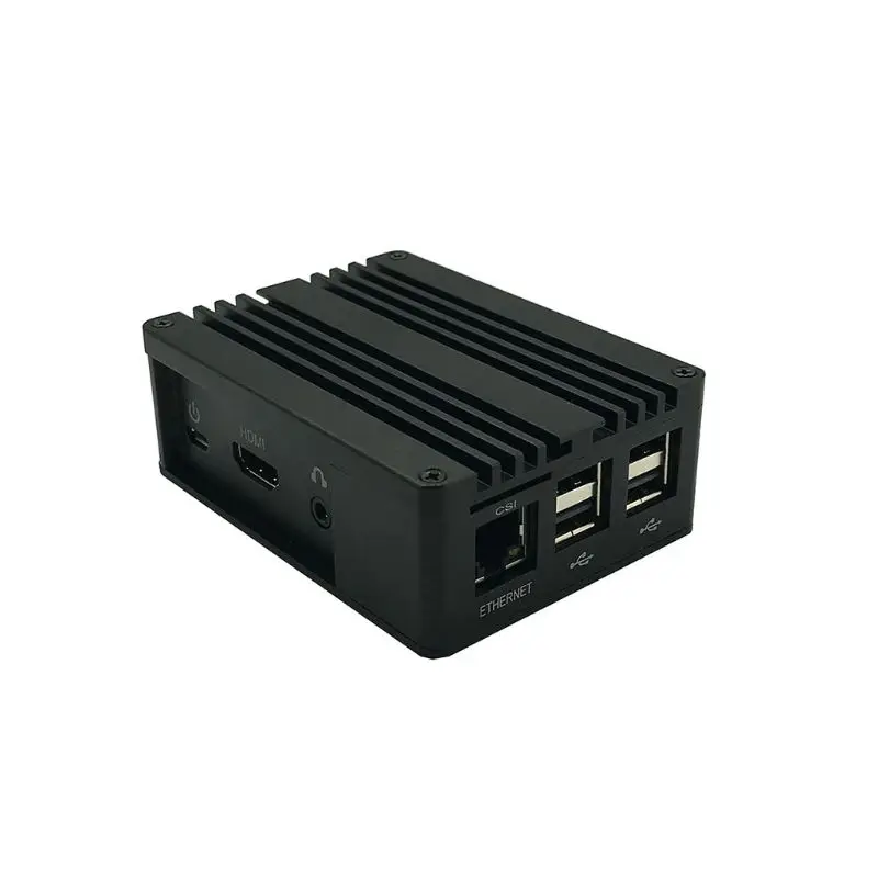 1 компл. Алюминиевый чехол металлический корпус черный корпус для Raspberry Pi 3 Model B+/B комплект PXPA