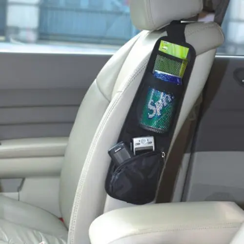 Auto Car Seat Bag SIDE Hanging Bag Storage Mesh Pocket Organizer Holder Comely