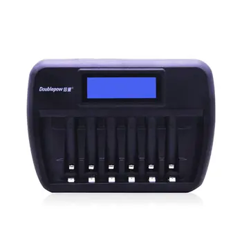 

Doublepow Battery Charger Multifunctional Universal 6 Slots LCD Automatic Intelligent Rapid AA AAA Rechargebale Battery Chargers