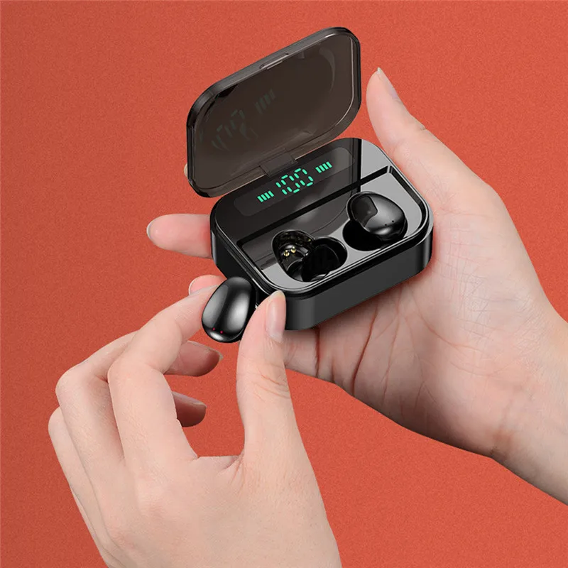 TWS Bluetooth 5 0 наушники с цифровым дисплеем 6D стерео гарнитура 3300MA светодиодный